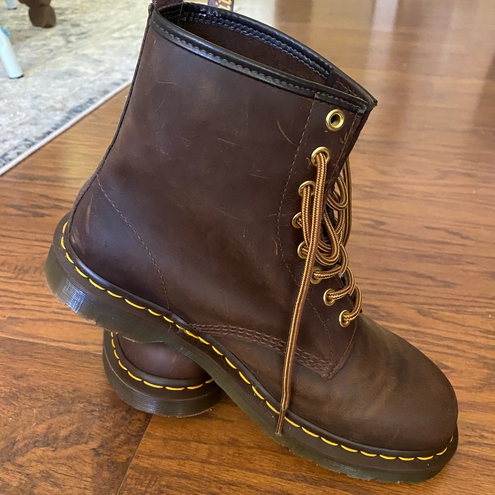 Doc Martens. Worn once, no box or tags. Very good condition. Just didn’t fit.